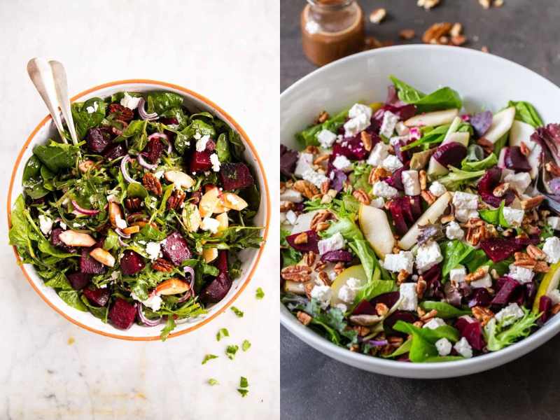 Roasted Beet & Goat Cheese Salad