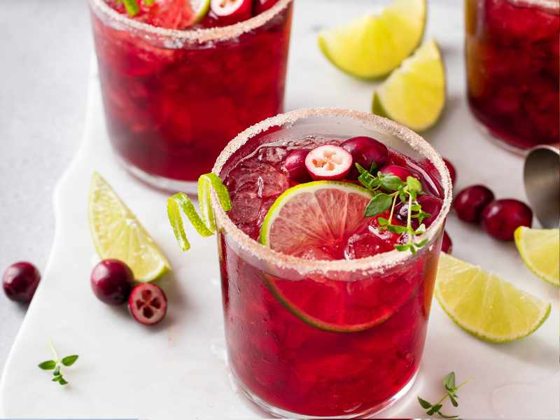 Spiced Cranberry Margarita  cocktail recipes