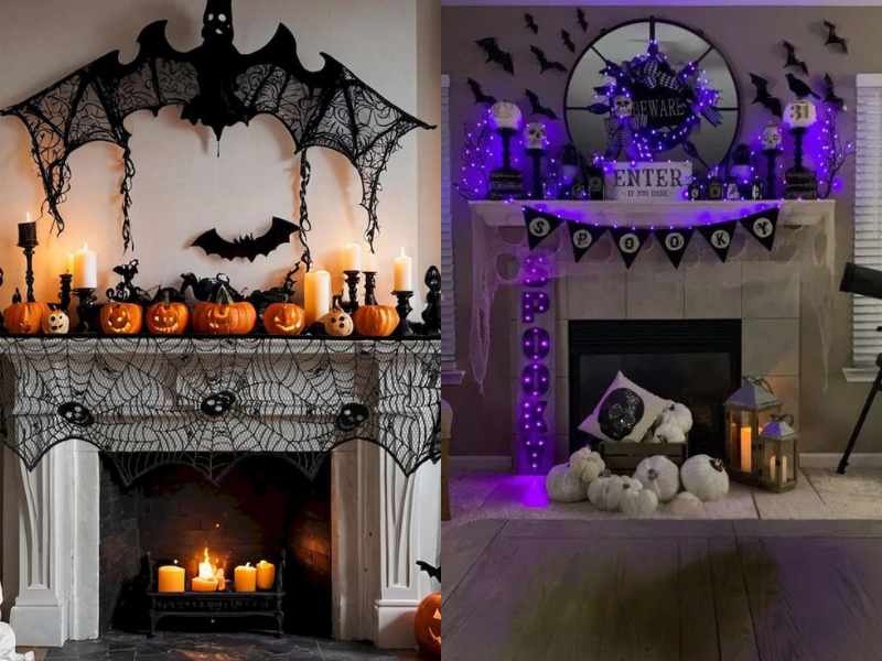 Spooky Mantel Display