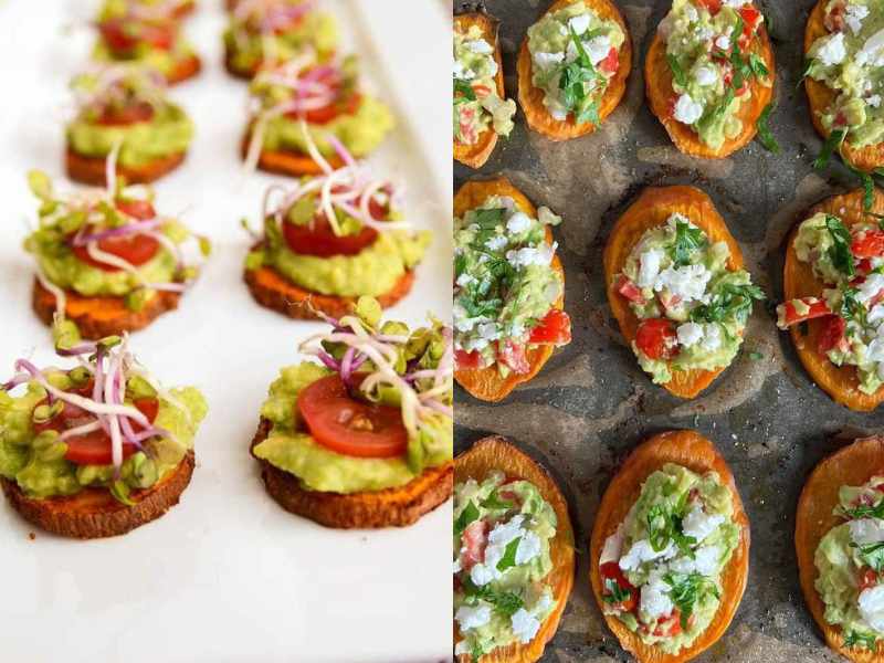 Sweet Potato Rounds with Avocado