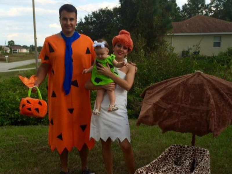 The Flintstones Halloween family costume 