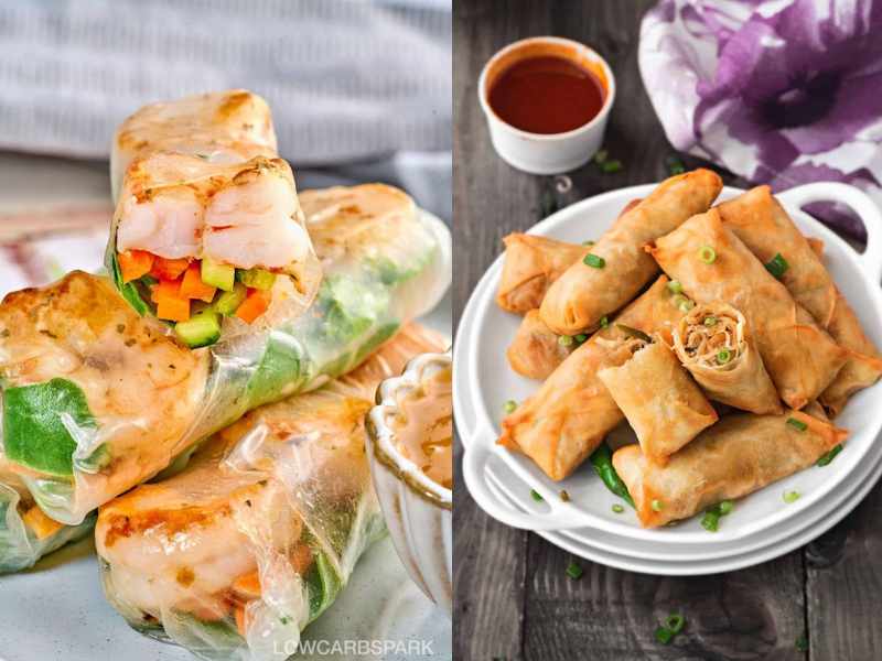 Vegetable Spring Rolls.