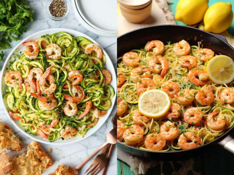 Zucchini Noodles with Shrimp
