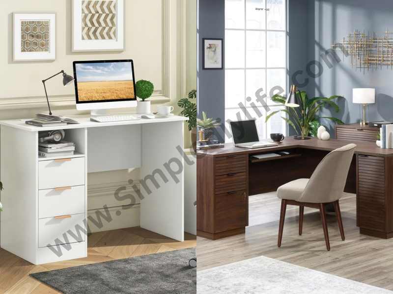 Desk with Slide-Out Storage