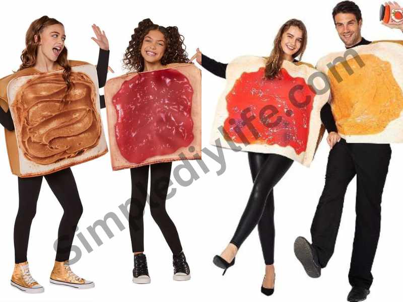 Peanut Butter and Jelly in Halloween costume ideas for best friends