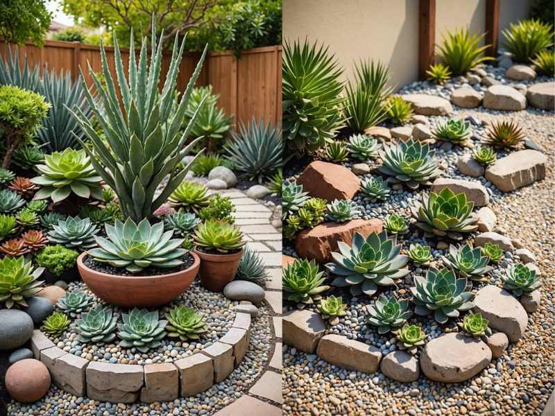 Succulent Rock Garden