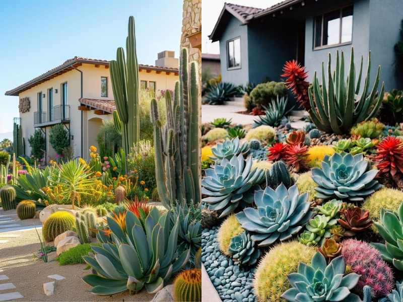 Succulent and Cactus Zen Garden