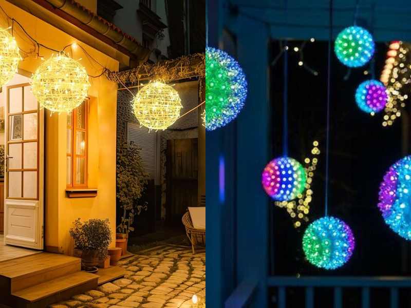 Christmas Light Balls