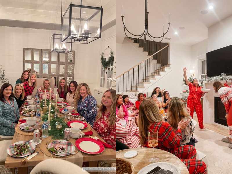 Christmas pajama party for adult.