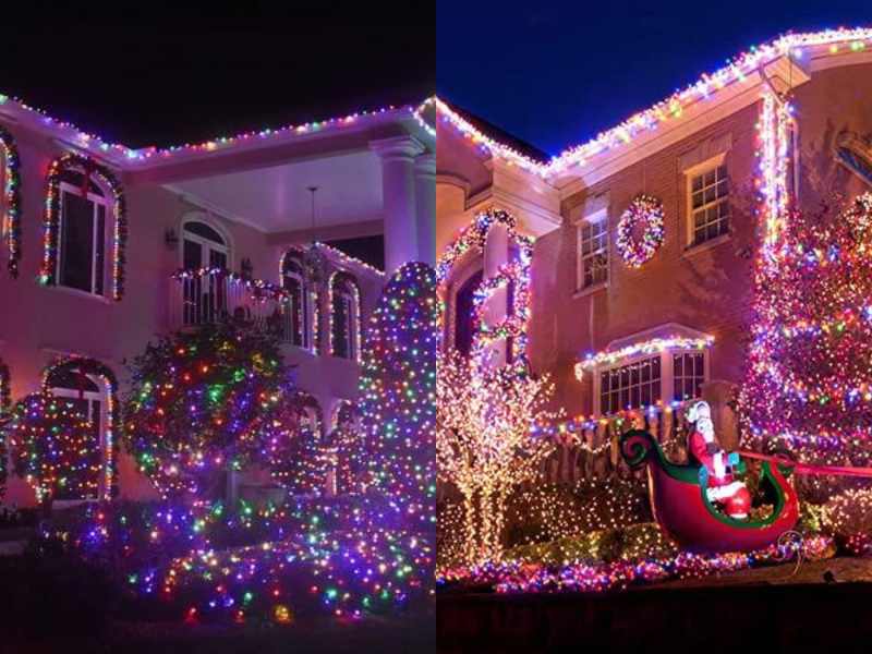 Color Changing LEDs in LED outdoor Christmas lighting