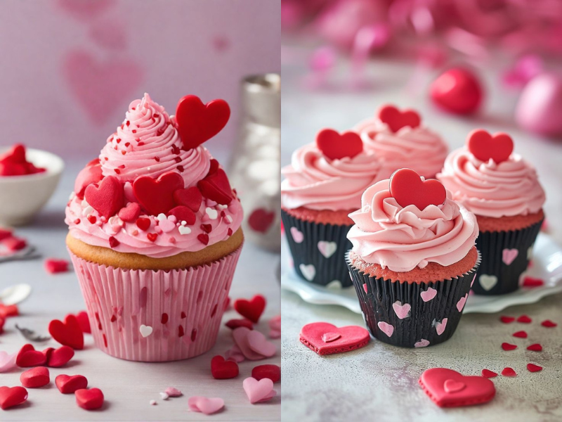 Conversation Heart Cupcakes for Valentine's Day cupcakes ideas