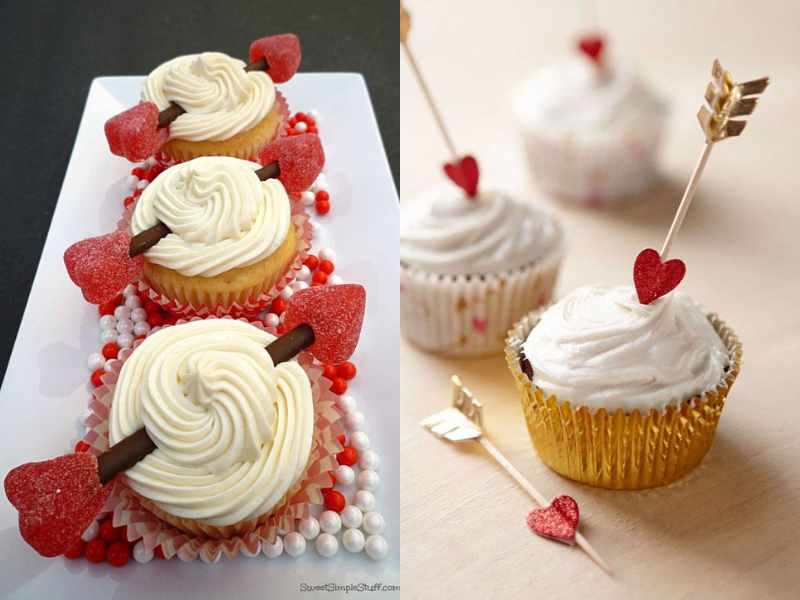 Cupid’s Arrow Cupcakes