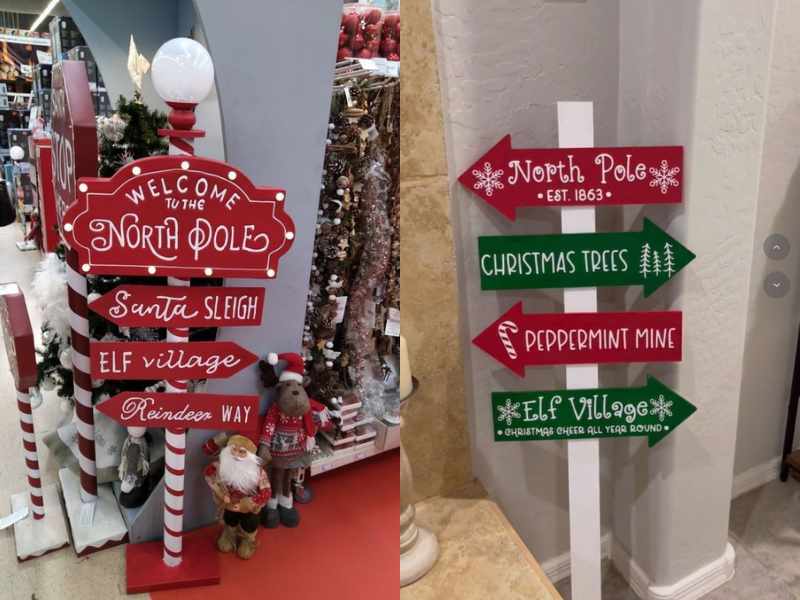 DIY North Pole Sign