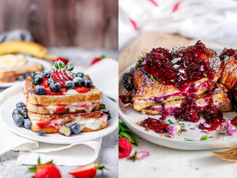 French Toast with Strawberry Compote