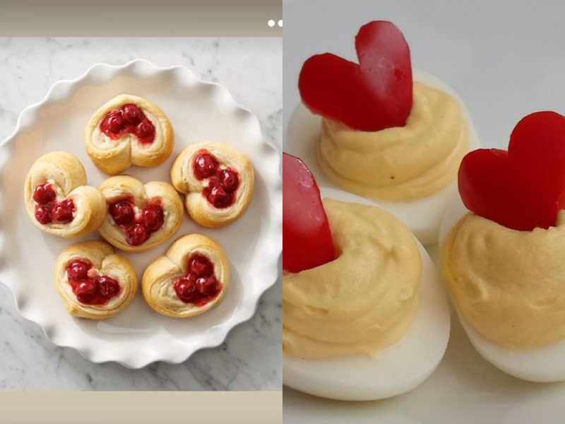 Heart-Shaped Deviled Eggs