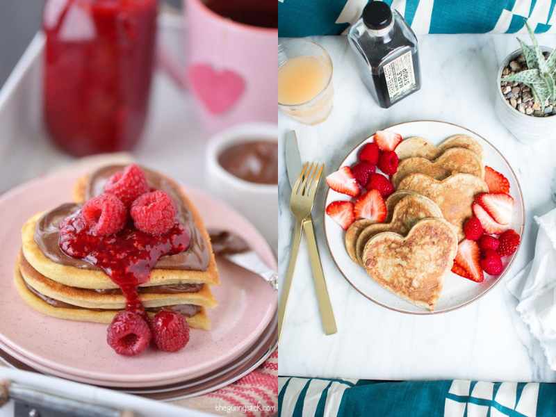 Heart-Shaped Pancakes