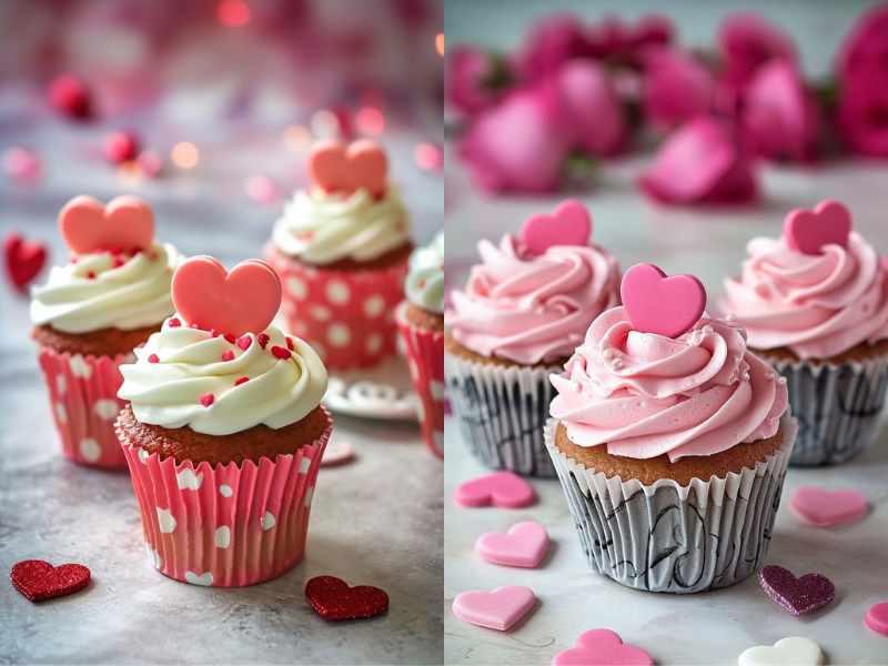 Heart Surprise Cupcakes