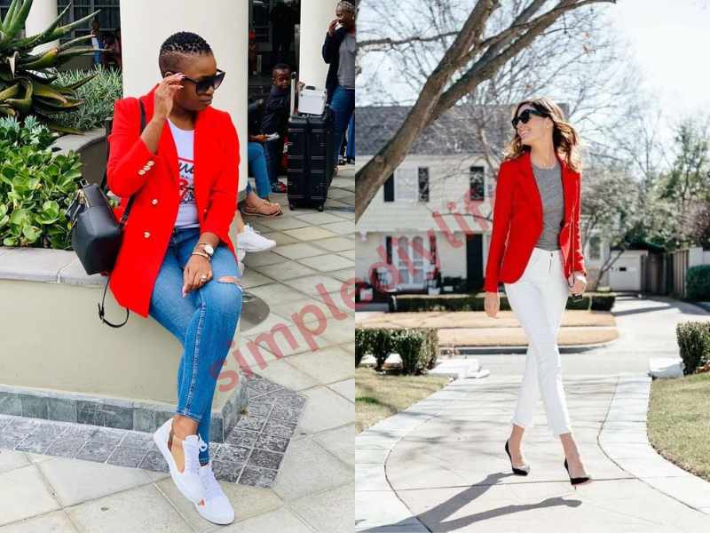 Jeans & Blazer Combo for outfit ideas for Valentine's Day