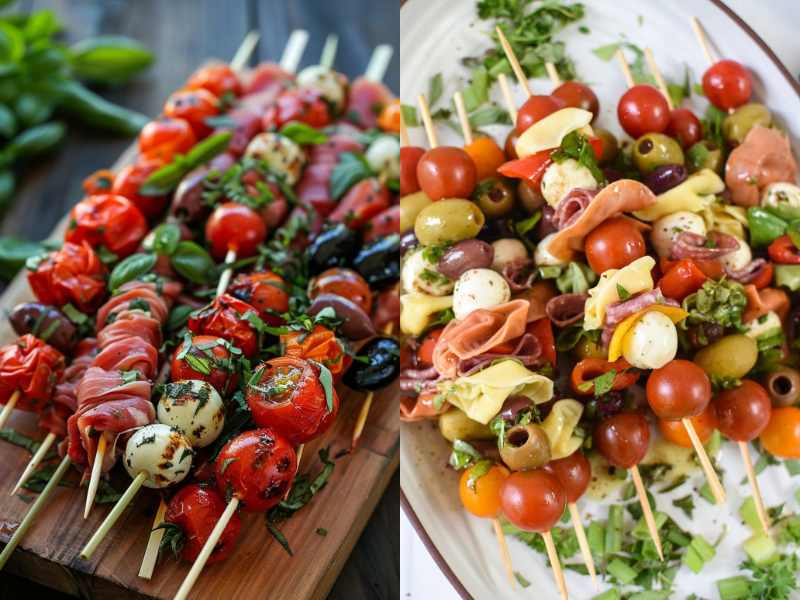 Mini Antipasto Skewers