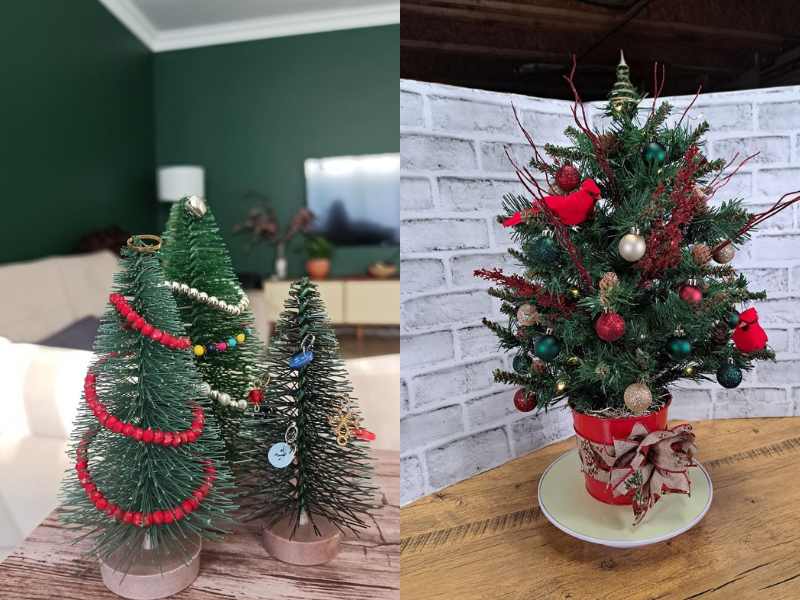 Mini Christmas Tree in a Jar