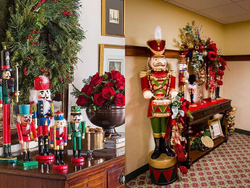 Nutcracker Display Christmas centrepiece ideas