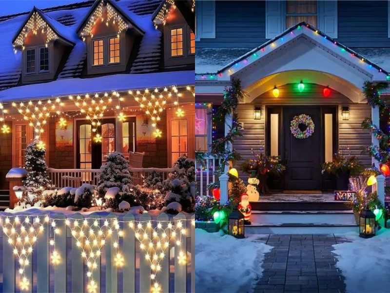 Outdoor Fairy Lights in LED outdoor Christmas lighting