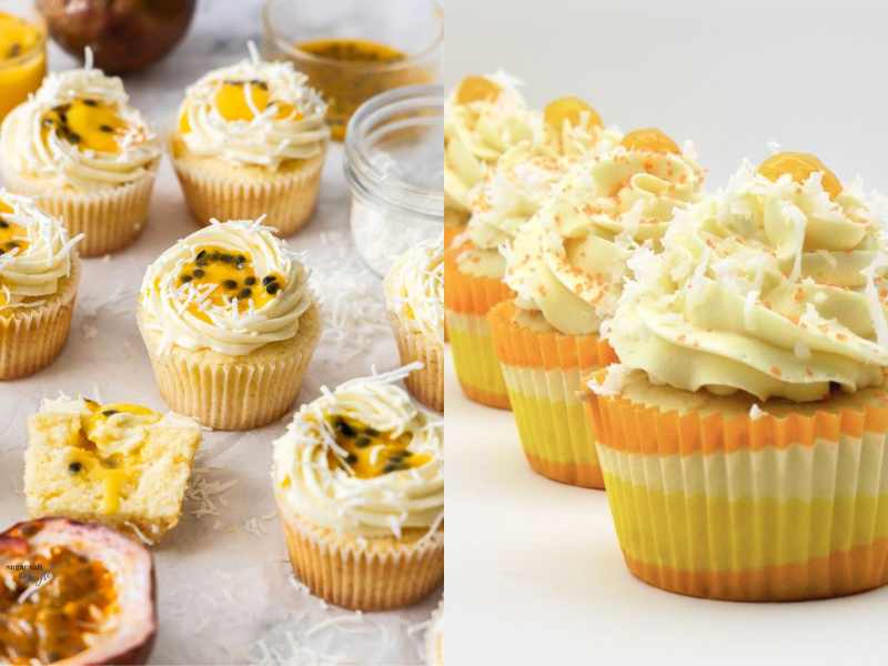 Passion fruit Cupcakes for Valentine's Day cupcakes ideas