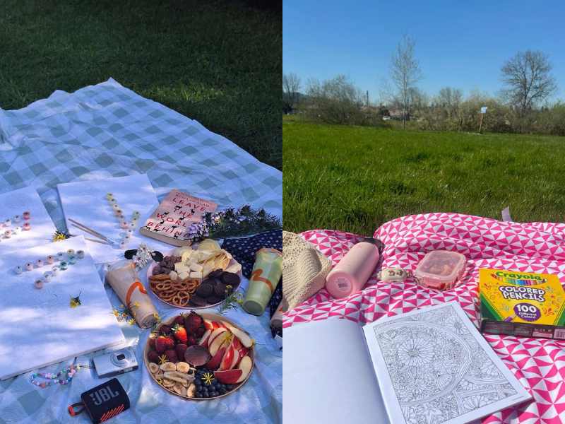 Picnic with DIY Love Notes