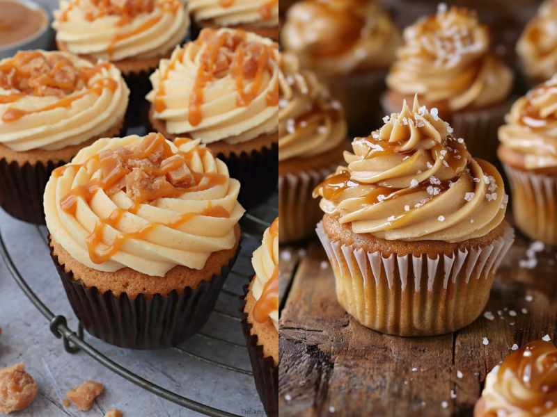 Salted Caramel Love Cupcakes for Valentine's Day cupcakes ideas