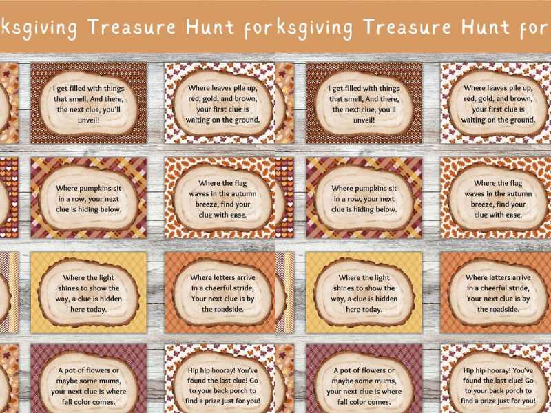 Thanksgiving Scavenger Hunt