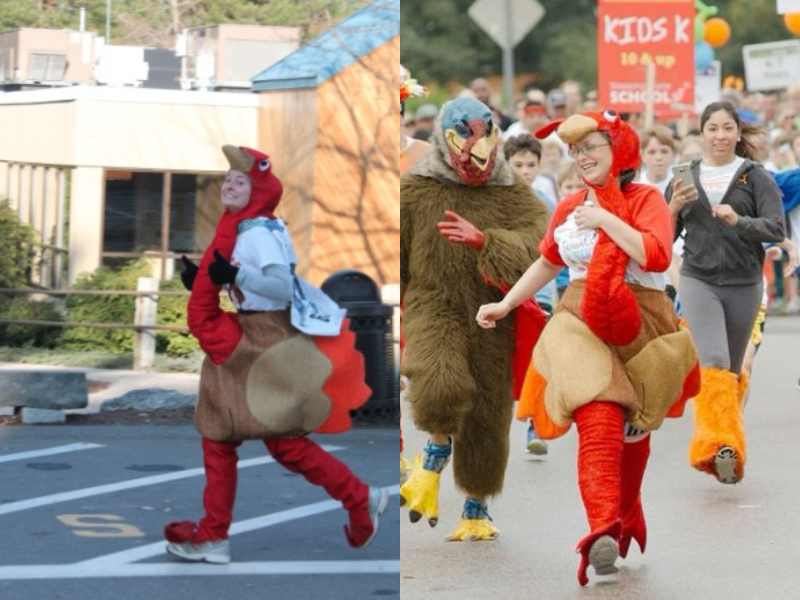 Turkey Trot in fun Thanksgiving activities