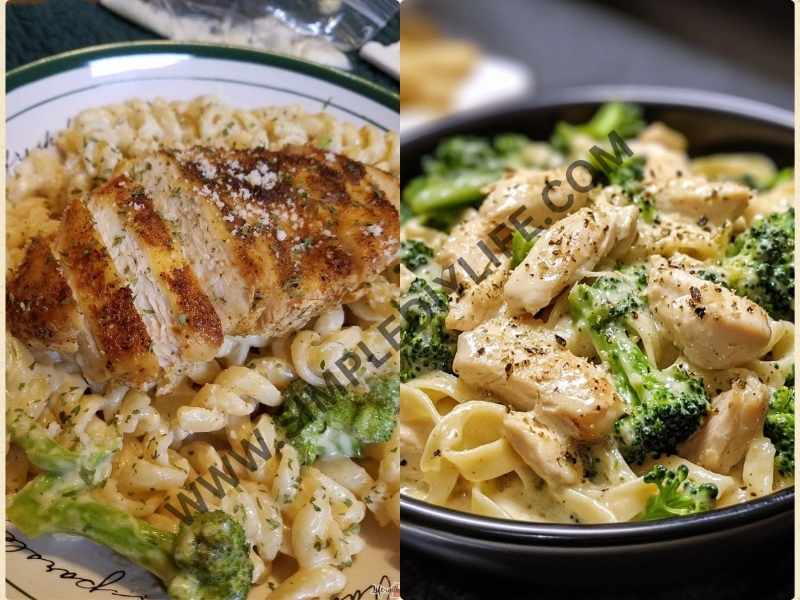 Chicken Alfredo with Broccoli as Valentine's day dinner recipes