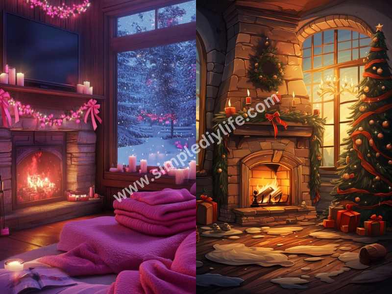 Cozy Fireplace Scene