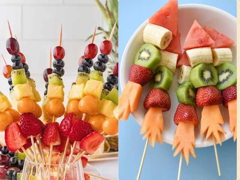 Cupid’s Arrow Fruit Skewers as Valentine's party food