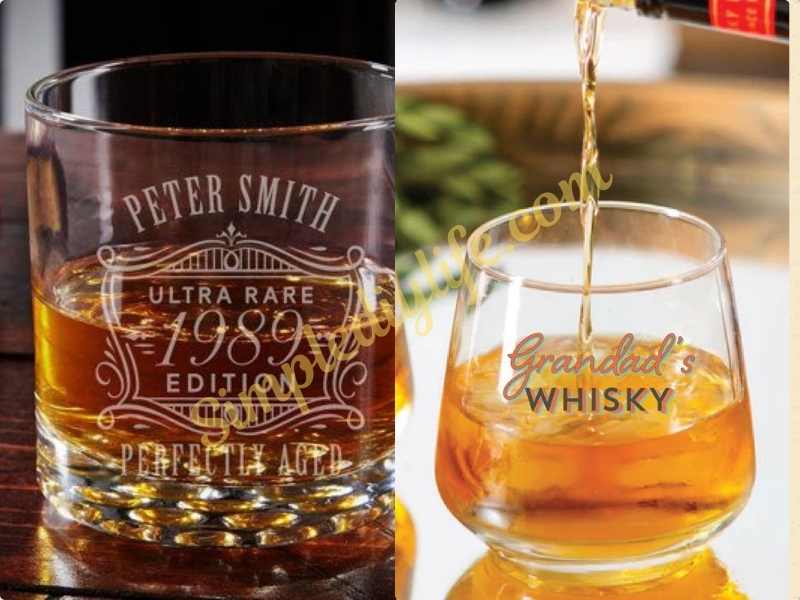 Custom Whiskey Glasses or Beer Mug as Valentine's day gift ideas