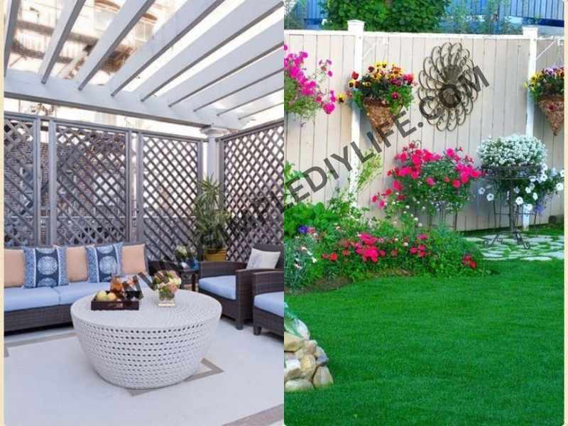 Fencing and Trellises in ways to incorporate color scheme into your outdoor decor.