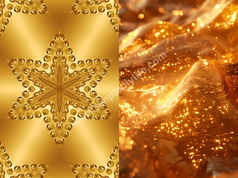 Golden Sparkle Themes for aesthetic Christmas wallpaper