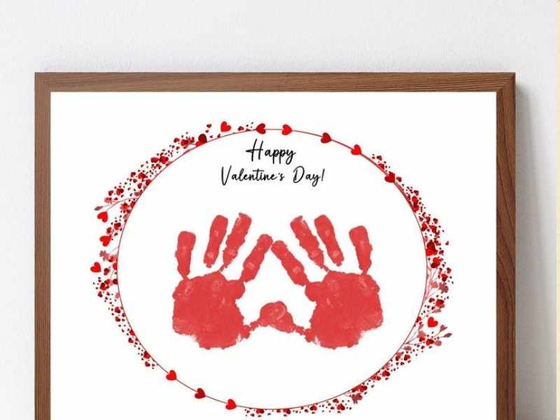 Handprint Heart Keepsake