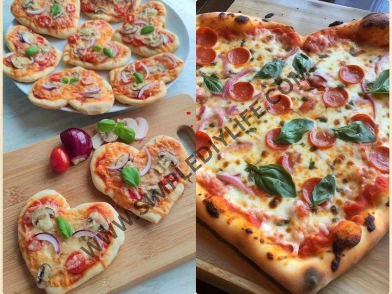 Heart-Shaped Pizza