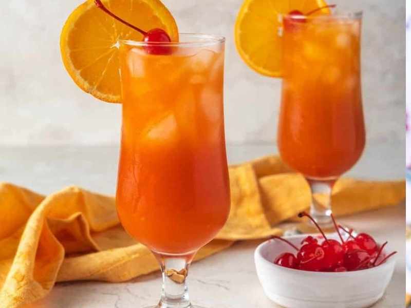 Hurricane Cocktails in Mardi Gras Party ideas