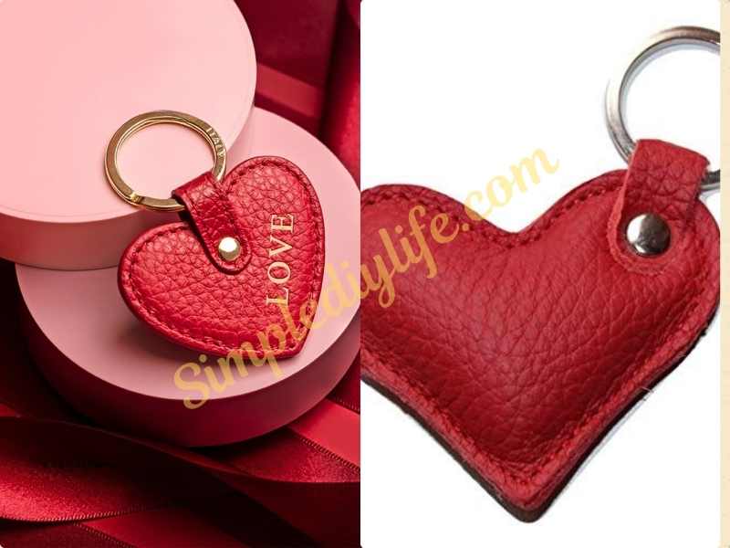 Leather Keychain or Belt as Valentine's day gift ideas