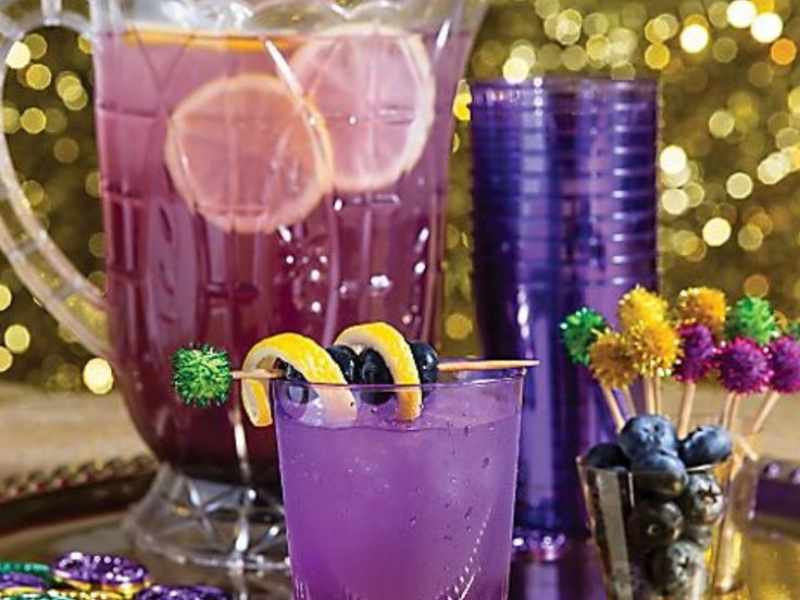 Mocktail Options in Mardi Gras Party ideas