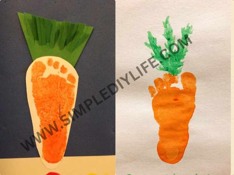 Carrot Footprint Art