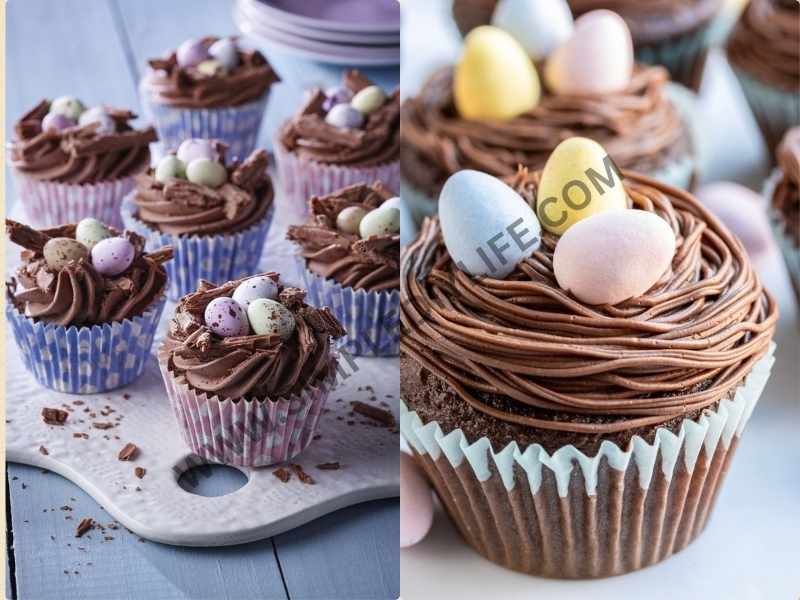 Chocolate Nest Cupcakes in delightful Easter recipes