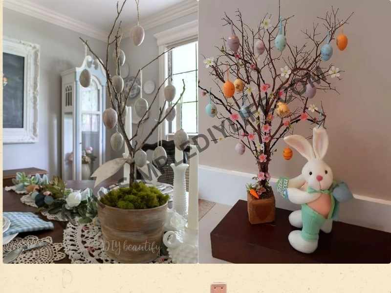 DIY Egg Tree as Easter home decor