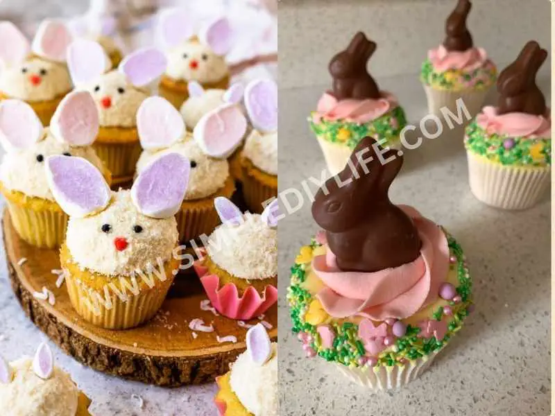 Easter Bunny Cupcakes as Easter dinner recipes