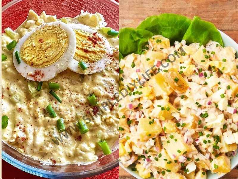 Easter Egg Potato Salad in delightful Easter recipes