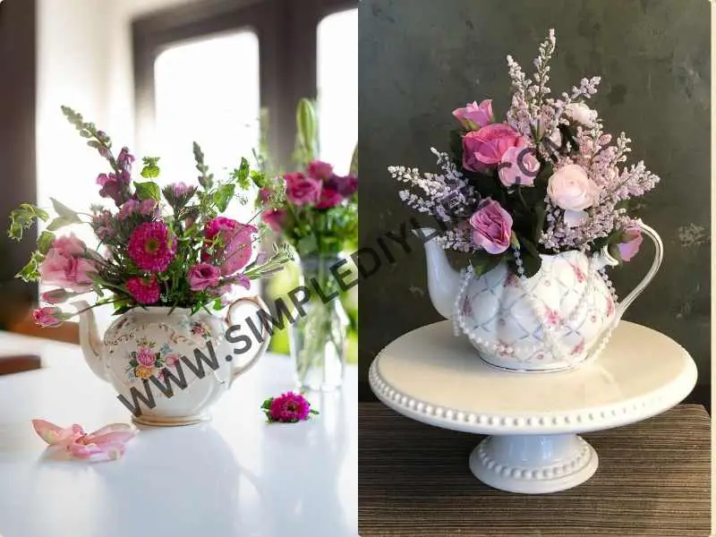 Flowering Teacup Arrangement in Easter flower arrangement