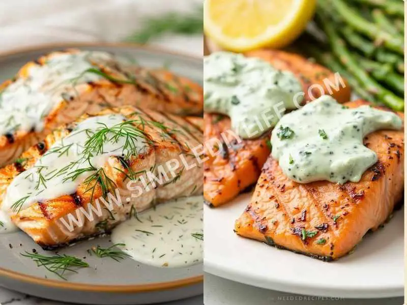 Grilled Salmon with Dill Sauce