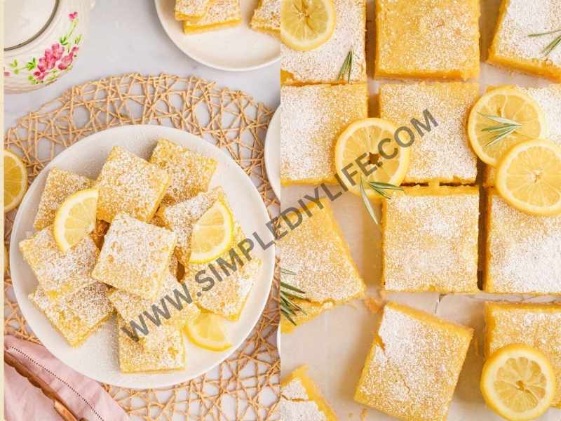 Lemon Bars with Shortbread Crust in delightful Easter recipes